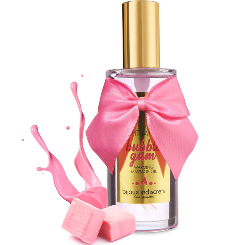 Bijoux Indiscrets Light My Fire aceite masaje efecto calor sabor chicle 100 ml