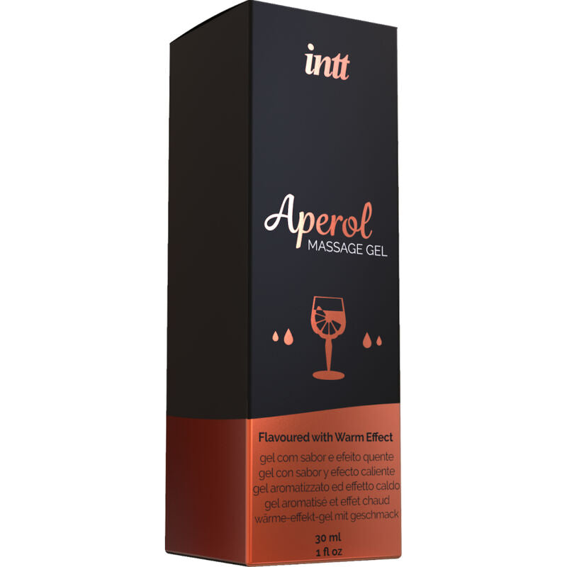 INTT massage & oral sex gel de masaje aperol efecto calor intenso 30 ml
