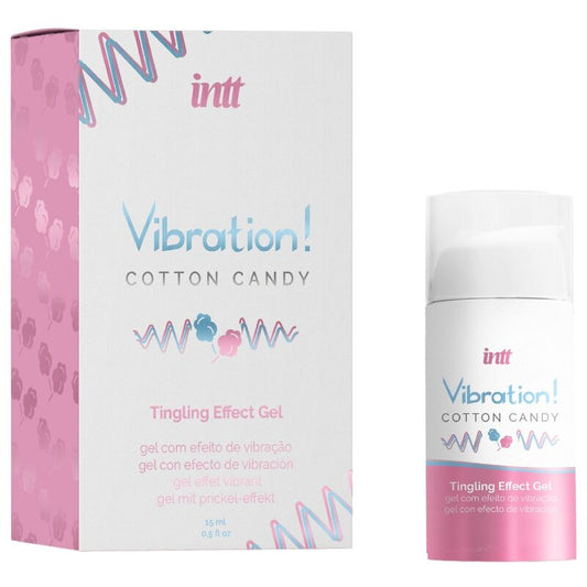 Intt potente estimulante íntimo gel vibrador liquido algodón de azúcar 15 ml