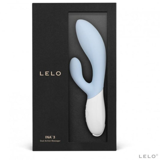 Lelo Ina 3 vibrador rabbit lujo celeste