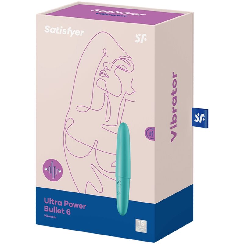 Satisfyer Ultra Power Bullet 6 bala vibradora turquesa
