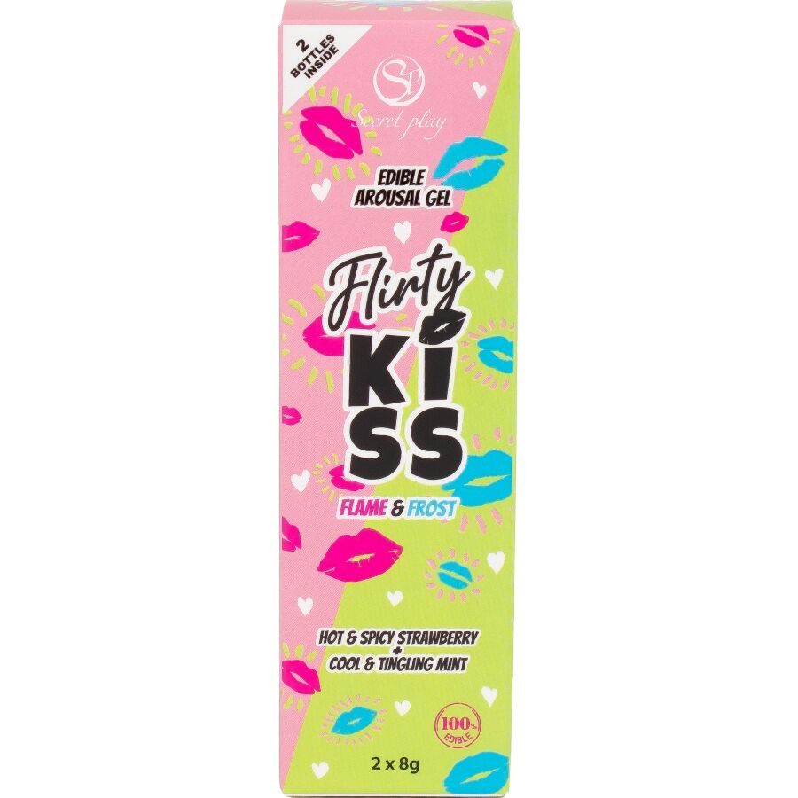 SecretPlay Flirty Kiss geles con efectos sexo oral fresa & menta