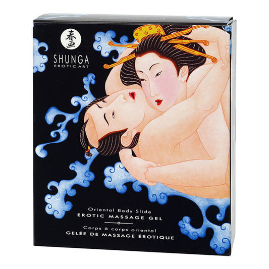 Shunga gel de masaje erótico cuerpo a cuerpo oriental frutas exóticas