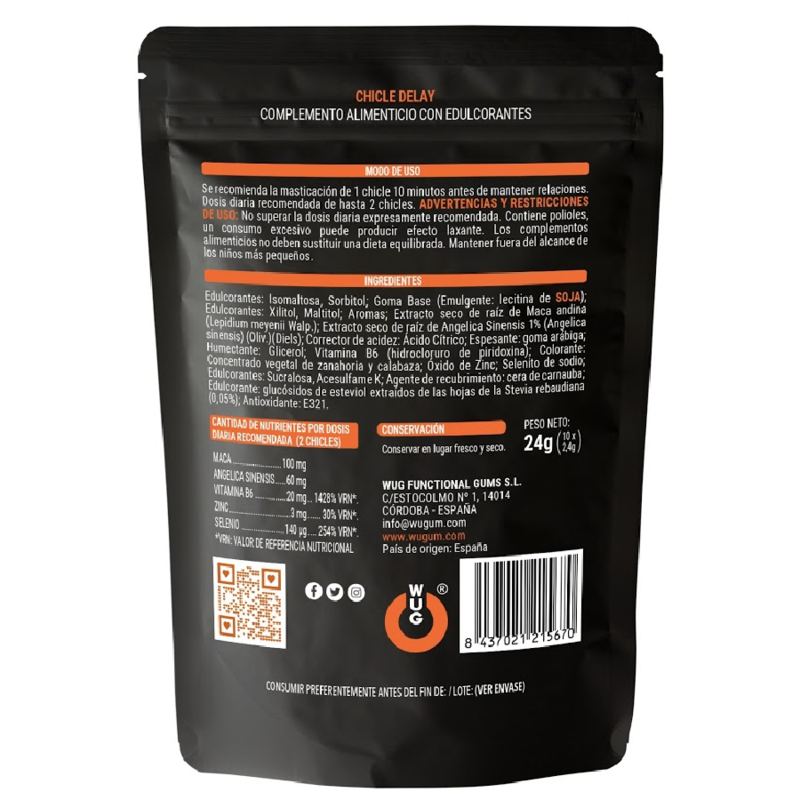 Wug Delay – chicle para mayor control y resistencia