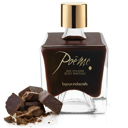 Bijoux poeme pintura comestible chocolate negro 50 g