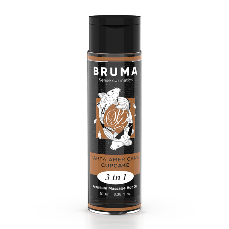 Bruma aceite de masaje premium efecto calor sabor tarta americana 3 en 1 100 ml