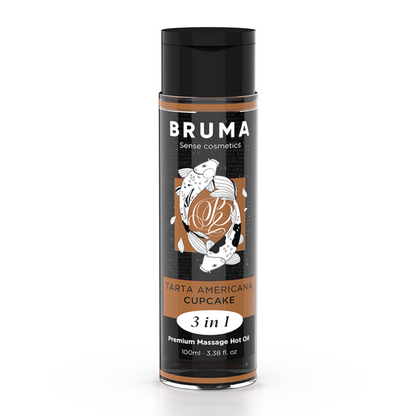 Bruma aceite de masaje premium efecto calor sabor tarta americana 3 en 1 100 ml