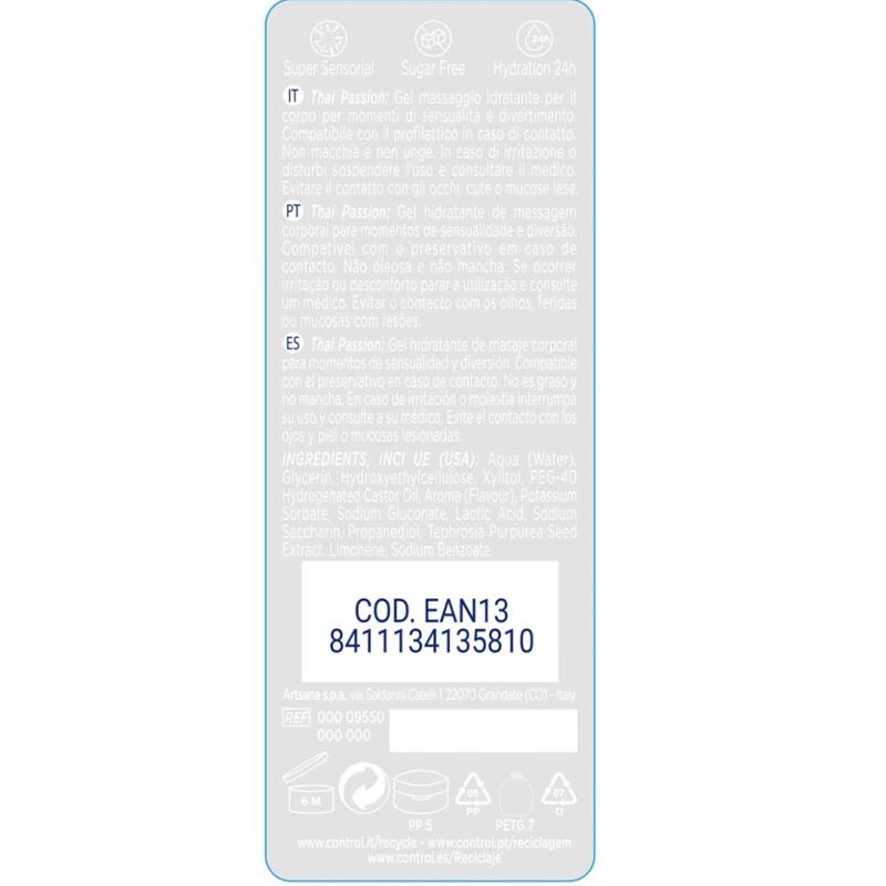 Control 2 en 1 massage & pleasure thai passion 200 ml