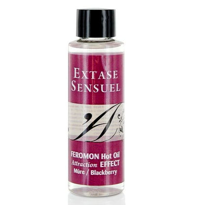 Extase Sensual aceite masaje efecto calor con feromonas mora 100 ml