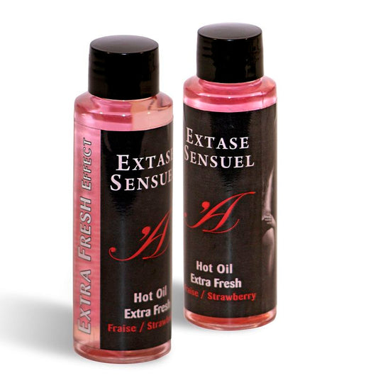 Extase Sensual aceite masaje efecto extra fresh fresa 100 ml