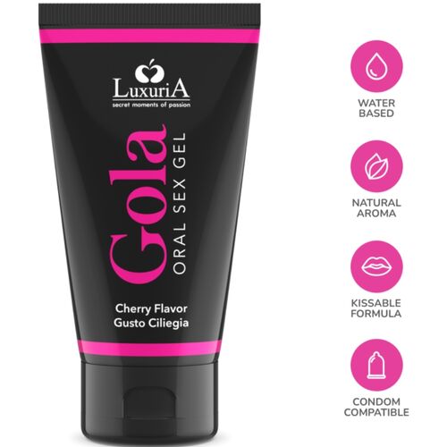Intimateline luxuria gola gel oral cereza 50 ml