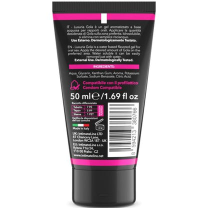 Intimateline luxuria gola gel oral cereza 50 ml