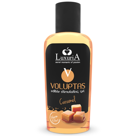 Intimateline Luxuria Voluptas gel masaje comestible efecto calor caramelo 100 ml