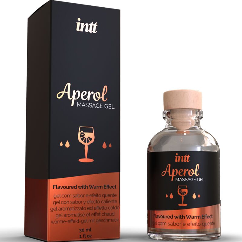 INTT massage & oral sex gel de masaje aperol efecto calor intenso 30 ml