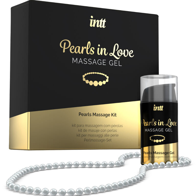 Intt massage & oral sex pearls in love con collar de perlas y gel de silicona