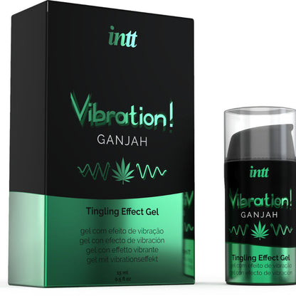Intt potente estimulante íntimo gel vibrador liquido cannabis 15 ml