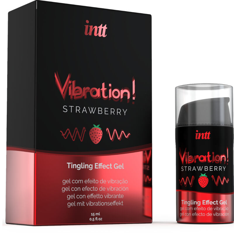 Intt potente estimulante íntimo gel vibrador liquido fresa 15 ml