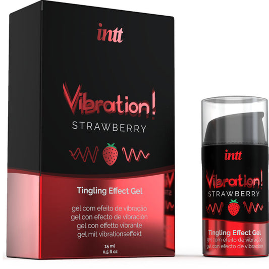 Intt potente estimulante íntimo gel vibrador liquido fresa 15 ml