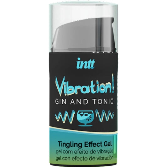 Intt potente estimulante íntimo gel vibrador liquido gin & tonic 15 ml
