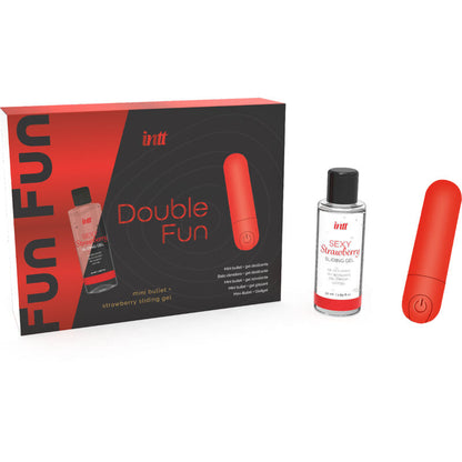 Intt Releases double fun kit con bala vibradora y gel de masaje fresa