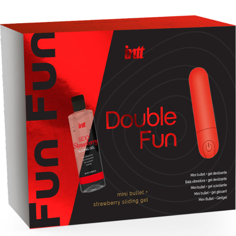 Intt Releases double fun kit con bala vibradora y gel de masaje fresa