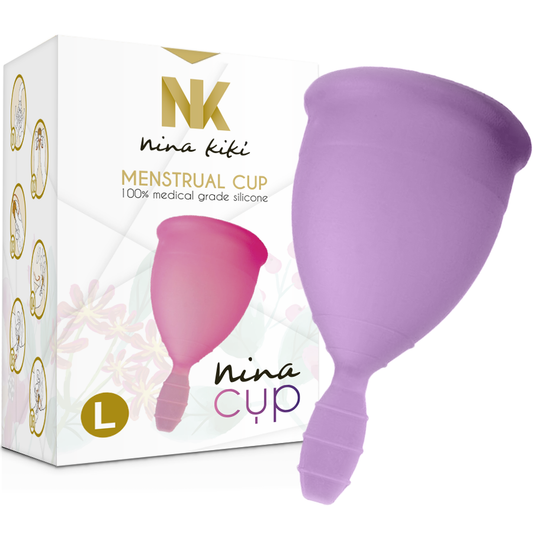 Nina Kikí copa menstrual lila talla L