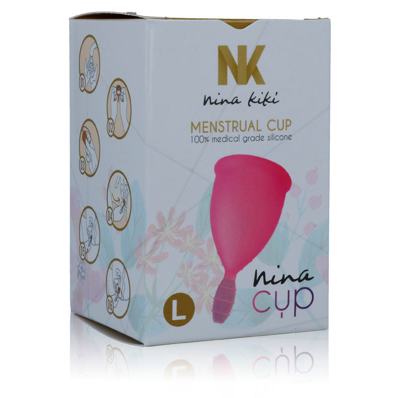 Nina Kikí copa menstrual rosa talla L