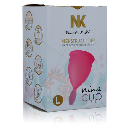 Nina Kikí copa menstrual rosa talla L