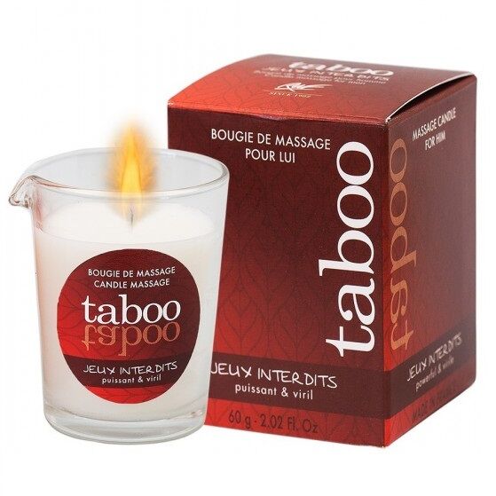 Ruf Taboo vela de masaje para él Jeux Interdits aroma liquen salvaje 60 g