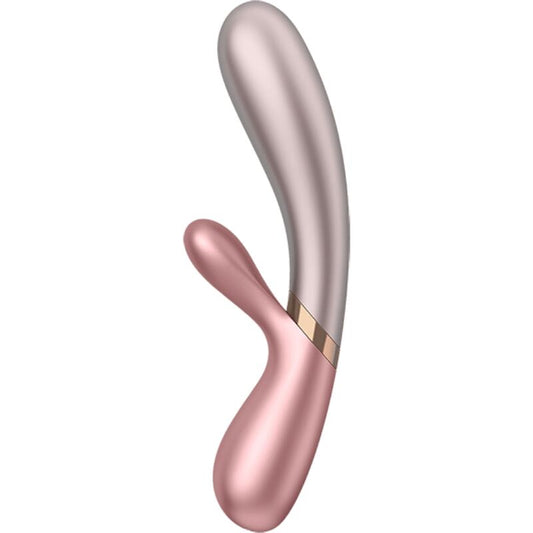Satisfyer Hot Lover vibrador rosa y beige