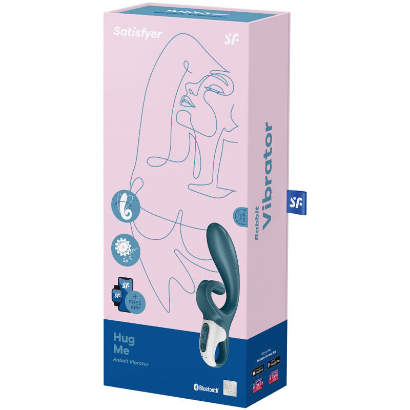 Satisfyer Hug Me vibrador rabbit azul
