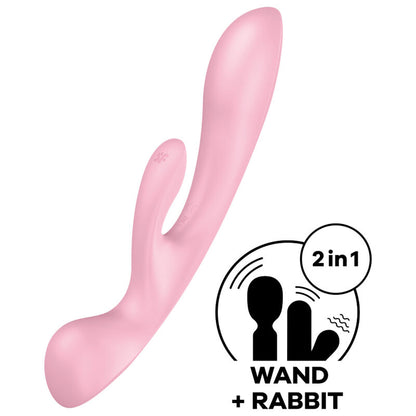 Satisfyer Triple Oh vibrador híbrido rosa