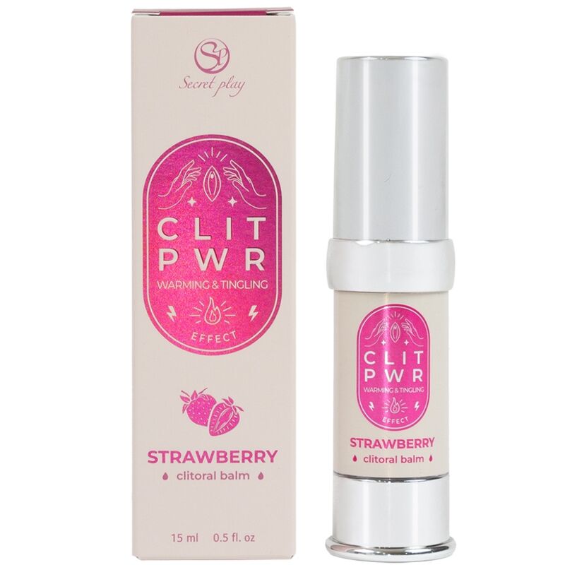 SecretPlay Clit PWR blsamo de clitoris de fresa 15 ml