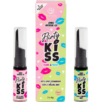SecretPlay Flirty Kiss geles con efectos sexo oral fresa & menta