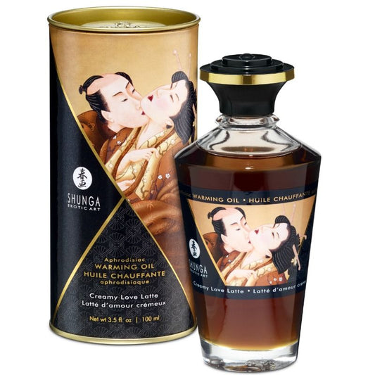 Shunga aceite masaje efecto calor sabor café 100 ml