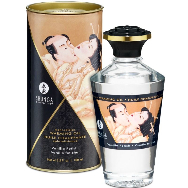 Shunga aceite masaje efecto calor sabor vainilla 100 ml