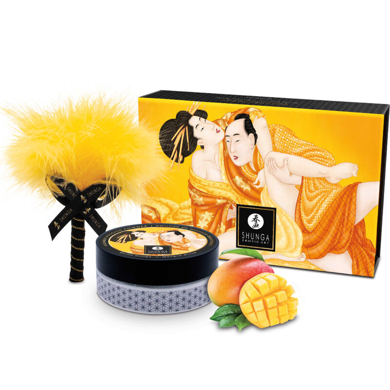Shunga kit polvos de masaje comestible mango 75 g