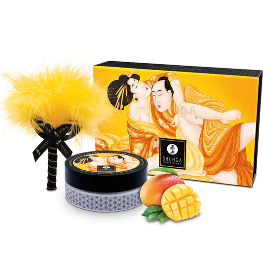 Shunga kit polvos de masaje comestible mango 75 g