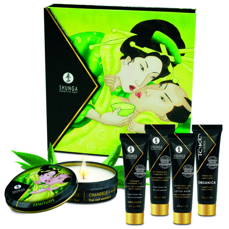 Shunga kit Secret Geisha te verde organico