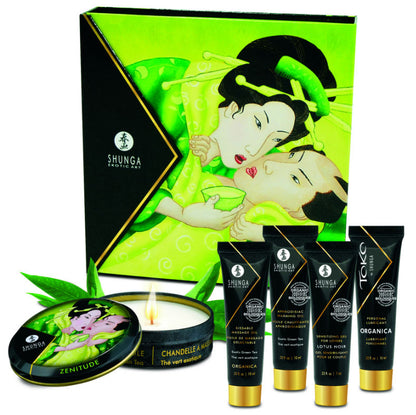 Shunga kit Secret Geisha te verde organico