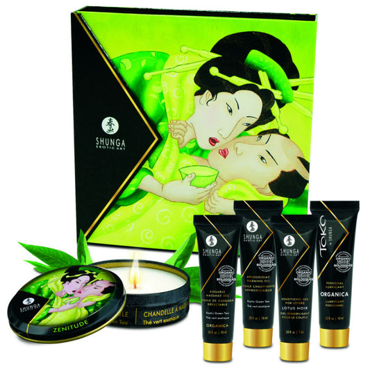 Shunga kit Secret Geisha te verde organico