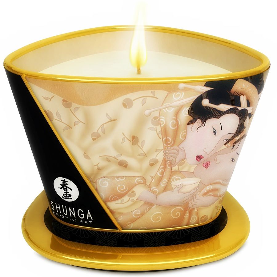 Shunga mini caress by candelight vela masaje vainilla 170 ml