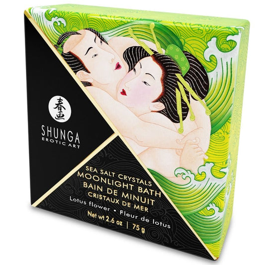 Shunga sales de baño aromatizadas lotus 75 g