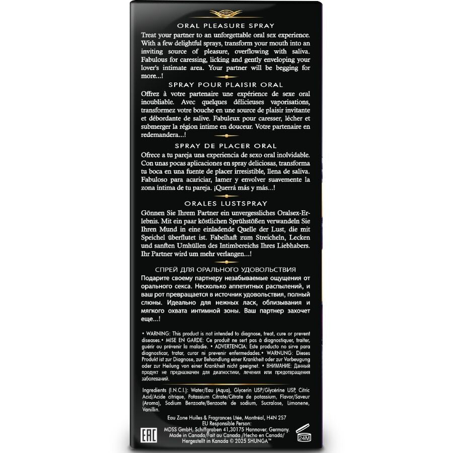 Shunga waves pleasure spray oral seductor frutas exóticas 20 ml