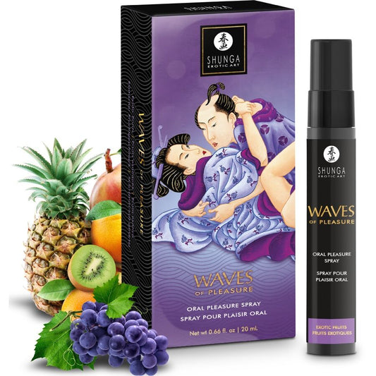 Shunga waves pleasure spray oral seductor frutas exóticas 20 ml