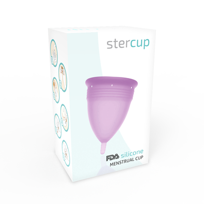 Stercup copa menstrual FDA silicona lila talla s