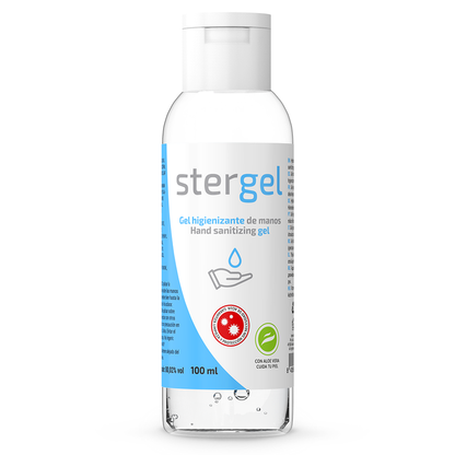 Stergel gel hidroalcohólico higienizante de manos aloe vera 100 ml