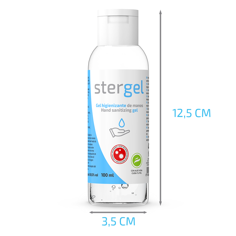 Stergel gel hidroalcohólico higienizante de manos aloe vera 100 ml