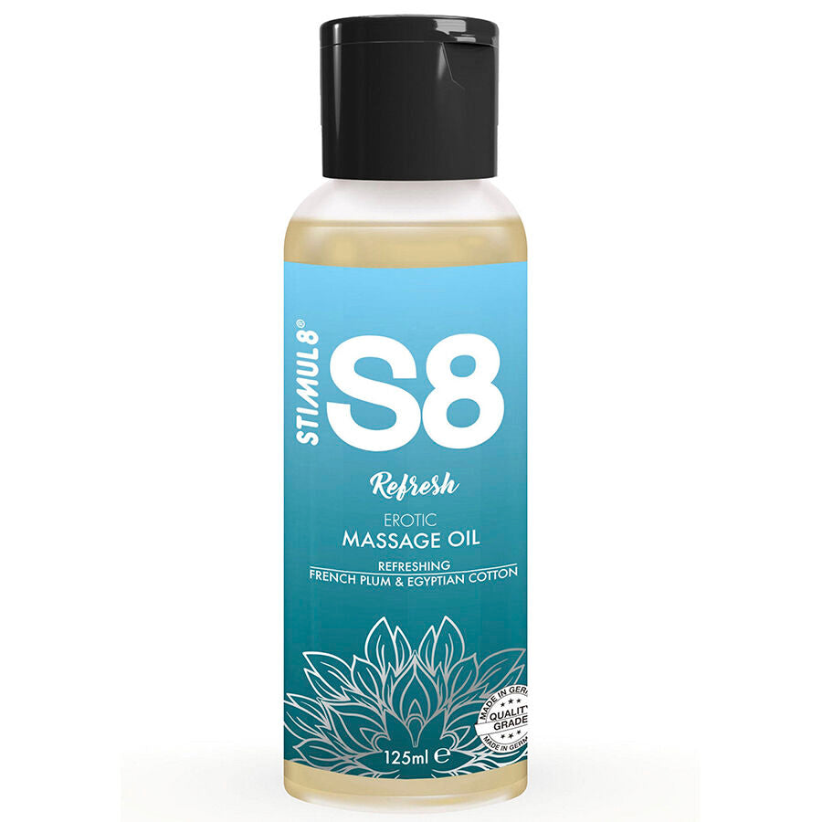 Stimul8 S8 Refresh aceite de masaje algodón 125 ml